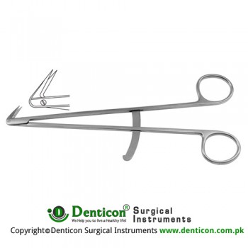 Diethrich Vascular Scissor Angled 125° - With Guide Stainless Steel, 17.5 cm - 7"